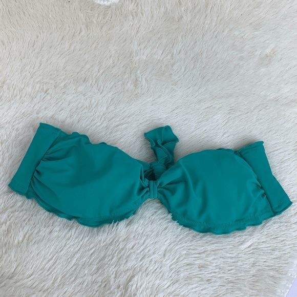 NEW Women's Small Victoria's Secret Bikini Top Swimsuit Bathing Suit Blue Aqua - Picture 6 of 8